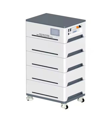 qualidade 15.36kWh Sistema de armazenamento de energia empilhável todo-em-um 5kW Inverter híbrido 51.2V 100Ah LiFePO4 3 módulos RS485 CAN Wi-Fi Home Energia solar de backup fábrica