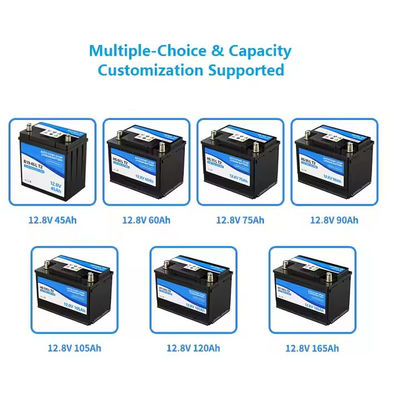Auto Car Start-Stop Lifepo4 Bateria de lítio D2360LT2 Construída em BMS 12.8V 60ah 900CCA para carros familiares e caminhões leves