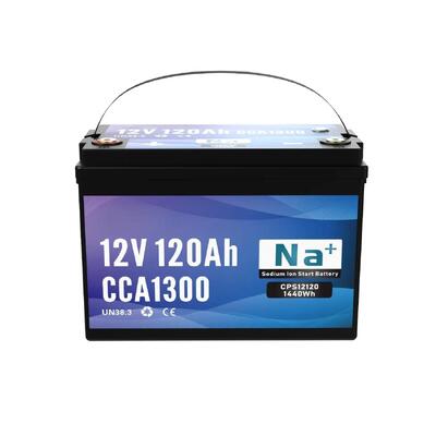 qualidade 12V 120Ah Bateria de íons de sódio 1300CCA Bluetooth Bateria de lítio de capacidade maciça para caminhões pesados Sistemas de energia marítima e industrial fábrica