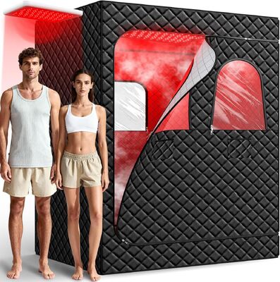 qualidade Sauna portátil de tamanho completo direto da fábrica OEM ODM para duas pessoas Sauna infravermelha personalizada para 2 pessoas com aquecimento de fibra de carbono fábrica