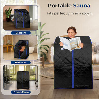 qualidade Fábrica OEM ODM Venda Direta Sauna Portátil com Pedras de Turmalina – Atacado Spa de Desintoxicação Doméstica com Aquecimento de Carbono Cerâmico e Cadeira Dobrável fábrica