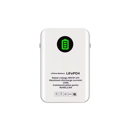 qualidade Bateria LiFePO4 de montagem na parede Bateria de armazenamento solar de 5,12 kWh com BMS inteligente para backup doméstico e vida fora da rede fábrica