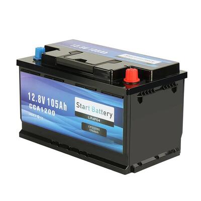 qualidade 12.8V 105Ah LiFePO4 Battery1344Wh 1200CCA de alta manivela para partida extrema e ciclo profundo OEM ODM pronto para distribuidores por atacado fábrica