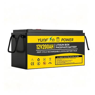Qualidade LiFePO4 Bateria de ciclo profundo 12.8V 200AH 2560Wh Bateria de fosfato de ferro de lítio com BMS incorporado 5000 ciclos de substituição de ácido de chumbo em RV Solar Marine UPS fábrica