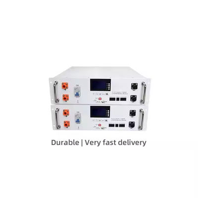 Qualidade Fábrica direta 51.2V 100Ah Rack Mount LiFePO4 Bateria 5.12KWh 3U Bateria de armazenamento de gabinete Compatível com a maioria dos inversores OEM ODM Disponível fábrica