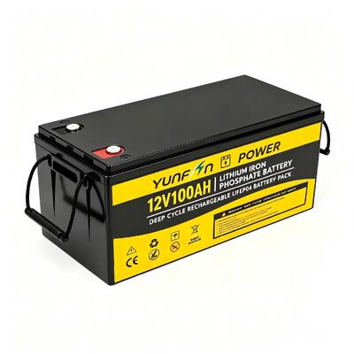 Qualidade Bateria de Fosfato de Ferro e Lítio Yunfan Factory Direct 12.8V 100Ah 5000 Ciclos Bateria de Energia de Backup UPS Serviço Personalizado OEM ODM fábrica