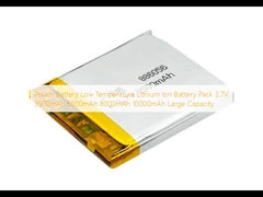 Bateria de pouch Bateria de íons de lítio de baixa temperatura 3.7V 3500mAh 6500mAh 8000mAh 10000mAh Grande capacidade