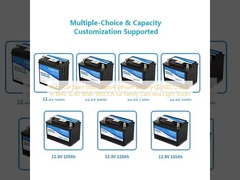 Auto Car Start-Stop Lifepo4 Bateria de lítio D2360LT2 Construída em BMS 12.8V 60ah 900CCA para carros familiares e caminhões leves