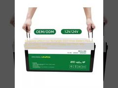 Reciclagem de iões de lítio retângulo 6000 vezes Bateria Pack Celular de bateria de grau A Com Display LED 12V 120ah Com eficiência melhorada